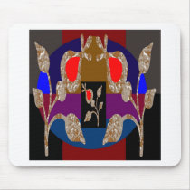 Gold n Silver Jewels: Engraved Embroidered Look Mousepads