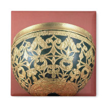 Gold openwork for a varnished bowl magnet