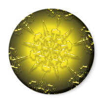 Gold Ornament Magnet