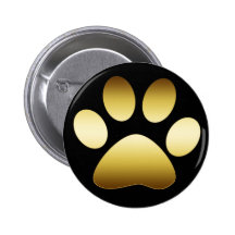 GOLD PAW PRINT BUTTON