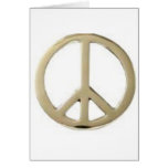 GOLD PEACE DESIGN GREETING CARD
