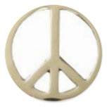 GOLD PEACE DESIGN STICKERS
