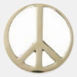 GOLD PEACE DESIGN STICKERS