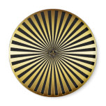 GOLD PEACE SIGN SUNBURST MAGNETS