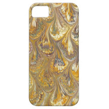 Gold Peacock Paisley Design I phone 5 Cover iPhone 5 Cases