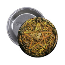 Gold Pentacle Pins