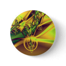 Gold plant pinback buttons