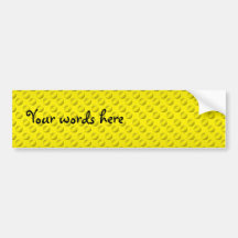 Gold polka dots on gold background bumper stickers