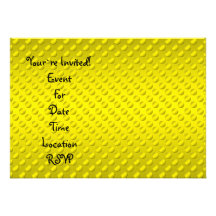 Gold polka dots on gold background personalized invites