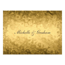 Gold Popular Elegant Wedding Invitation