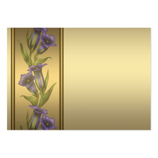 Gold Purple Violet Business Cards