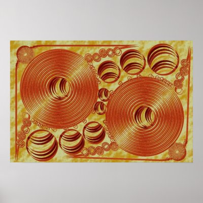 gold record album poster by jvinnyg