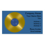 Gold Record with Blue Label Business Cards