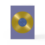 Gold Record with Blue Label