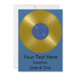 Gold Record with Blue Label