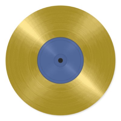 Gold Record with Blue Label by ElectricPopSpot