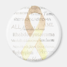 Gold Ribbon Magnet