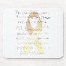 Gold Ribbon Mousepads