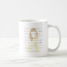 Gold Ribbon Mugs