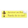 Gold Ribbon Survivor on Board bumper sticker