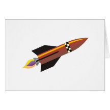 Gold rocket card