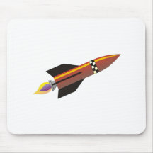 Gold rocket mouse pads