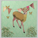 Gold Rose Fawn Green  American MoJo Napk napkins