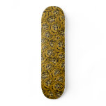 Gold Rose Pattern Skate Boards