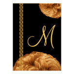 Gold Roses & Lace Wedding Announcements