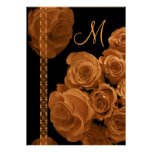GOLD Roses & Lace Wedding Invitations