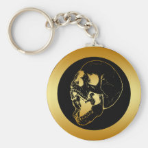 GOLD SKULL KEYCHAINS