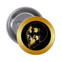 GOLD SKULL PIN