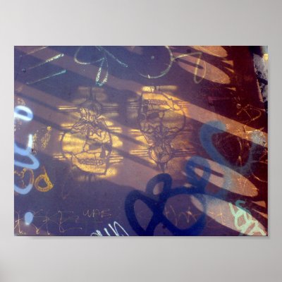 Gold Skulls Posters by whitegateo