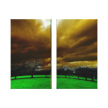 Gold Sky Canvas Print