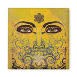 GOLD SOUL EYES FRIDGE MAGNETS