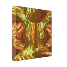 Gold sparkle Flames Canvas Prints
