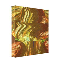 Gold sparkle Flames Canvas Prints