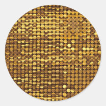 Gold Sparkling Sequin Look Sticker