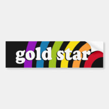 GOLD STAR BUMPER STICKER
