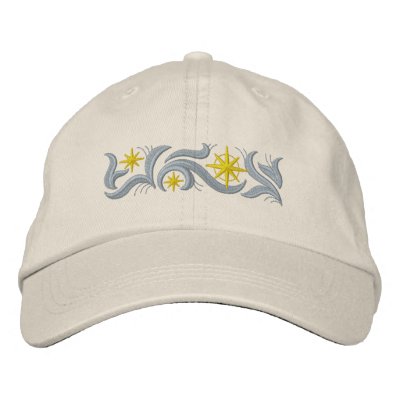 Gold Star Christmas Embroidered Baseball Cap
