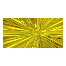 gold star custom photo card