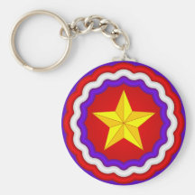 Gold Star Key Chain