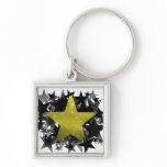 Gold Star Key Chain