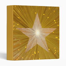 Gold Star large star binder