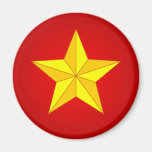 Gold Star Refrigerator Magnet