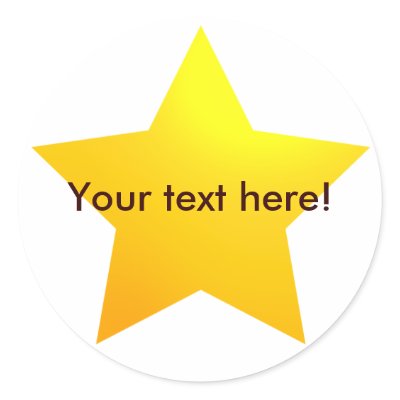 Gold Star stickers by chopstix