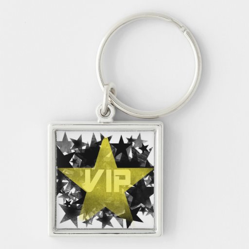 Gold Star VIP Key Chains