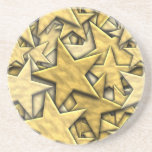 Gold Stars Drink Coasters