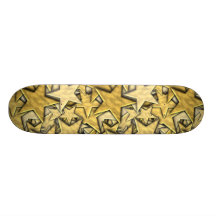Gold Stars Skateboard Deck