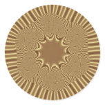 Gold Stars Round Sticker